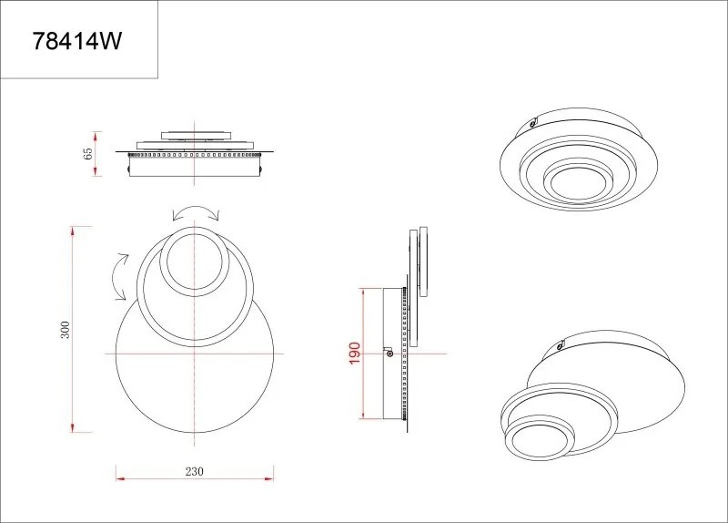 Aplica de perete LED modern ODONELL