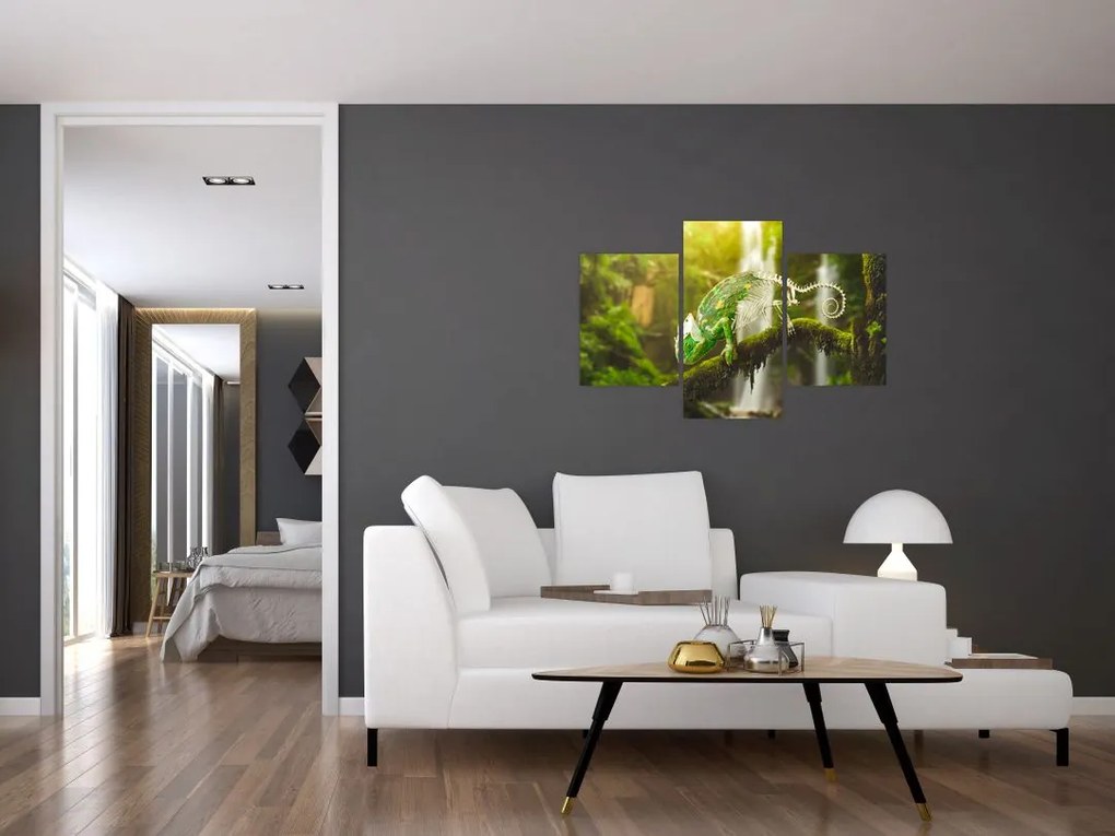 Tablou cu șopârlă (90x60 cm)