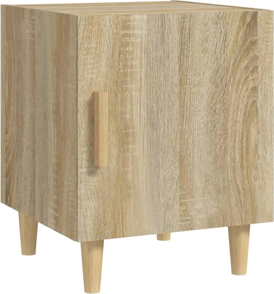 vidaXL Noptieră, stejar sonoma, lemn prelucrat