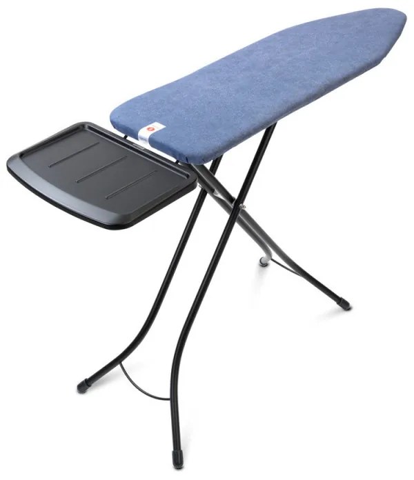 Masa de calcat Brabantia B 1003352, 124x38 cm, 7 pozitii de reglare, Suport generator de abur, Albastru