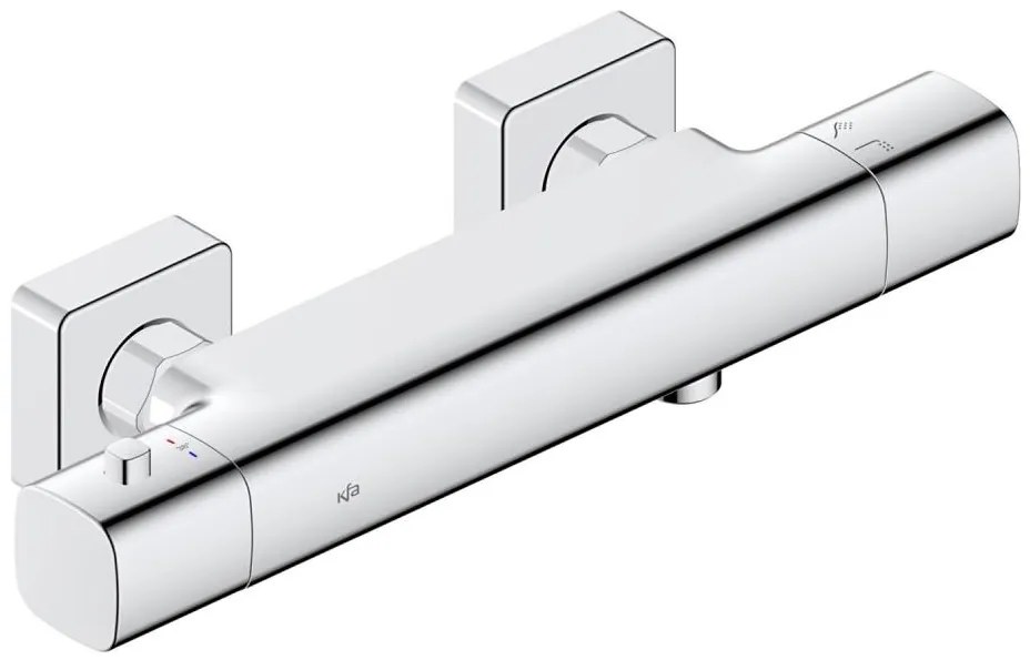 KFA Armatura 5756-010-00 - Baterie termostatată pentru duș MALAGA, crom lucios