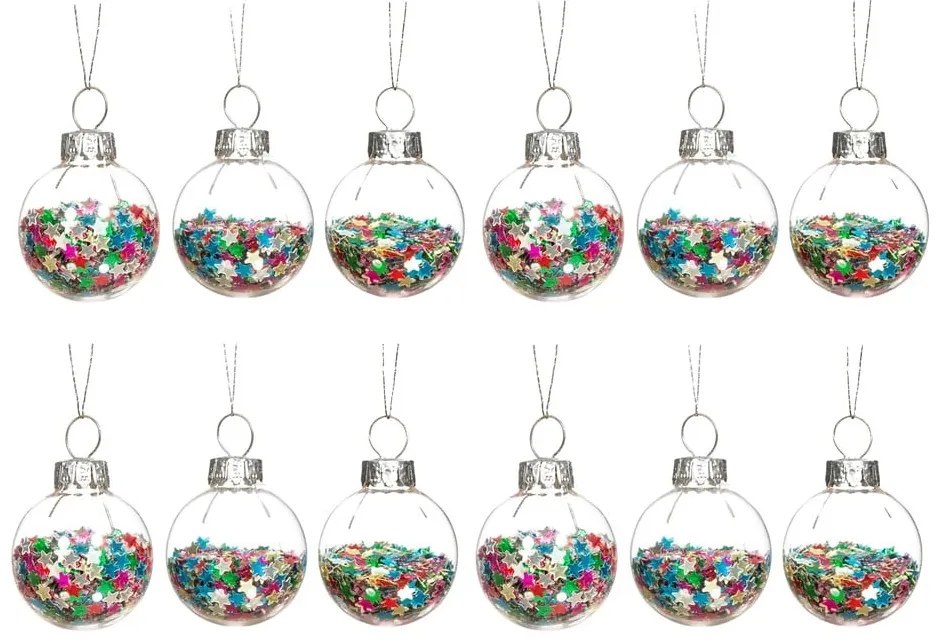 Globuri de Crăciun 12 buc. din sticlă ø 3 cm Disco Stars Mini – Sass &amp; Belle