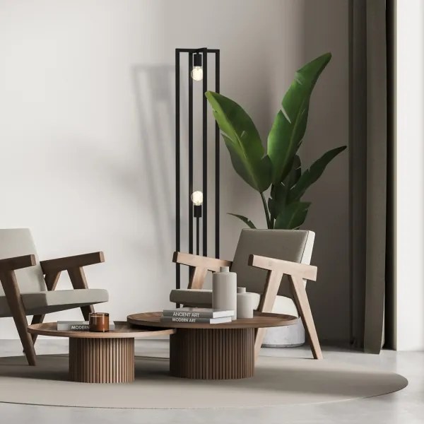 Lampadar ARNOLD 2xE27/60W/230V negru