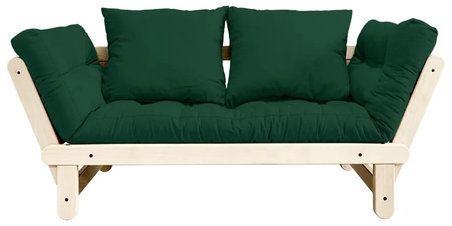 Canapea variabilă Karup Design Beat Natural Clear/Dark Green