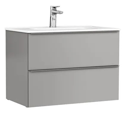 MOBILIER SHONA 80X46X56.5 GALET MAT,2 SERTARE,CU LAVOAR KLEA Gri mat, 800x460 mm