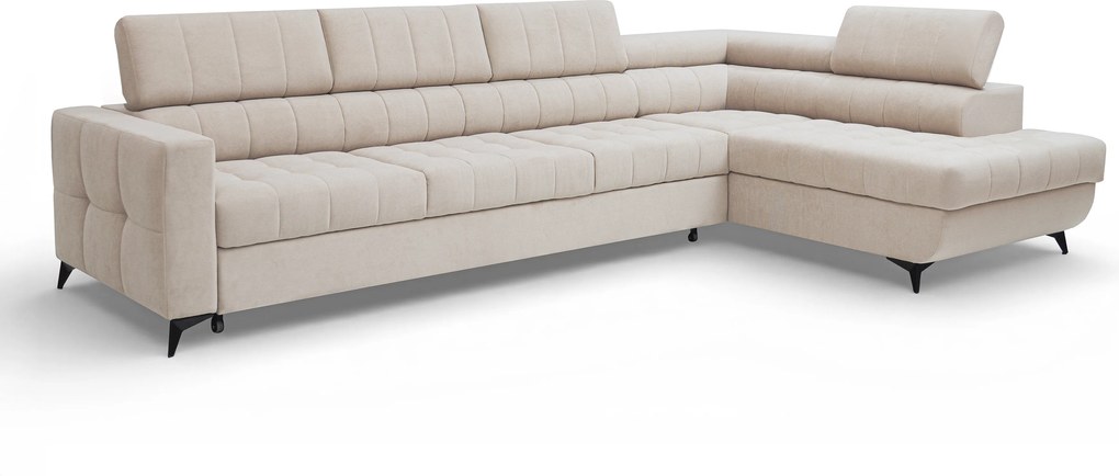 Colțar extensibil pentru dormit Nardo Maxi dreapta - plus bej Pretty 03