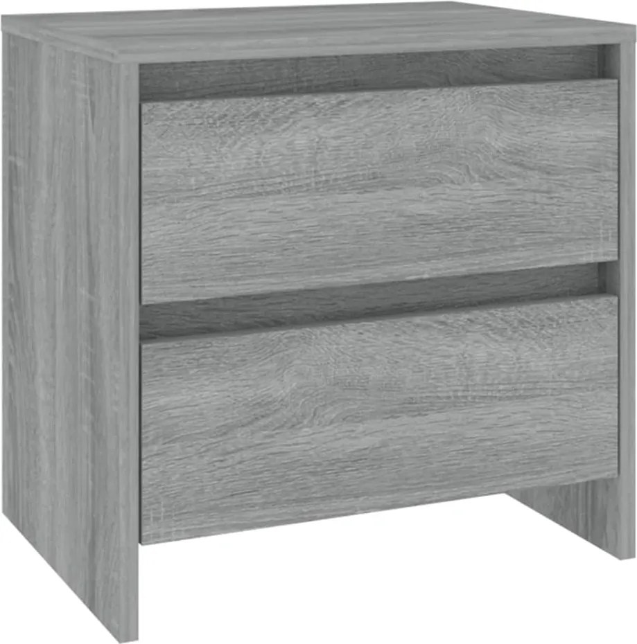 vidaXL Noptieră, stejar sonoma gri, 45x34,5x44,5 cm, PAL