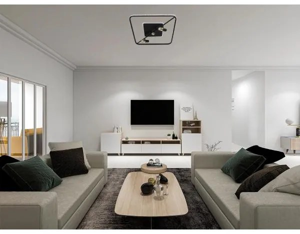 Plafonieră LED dimabilă LED/70W/230V 3000-6500K negru + telecomandă