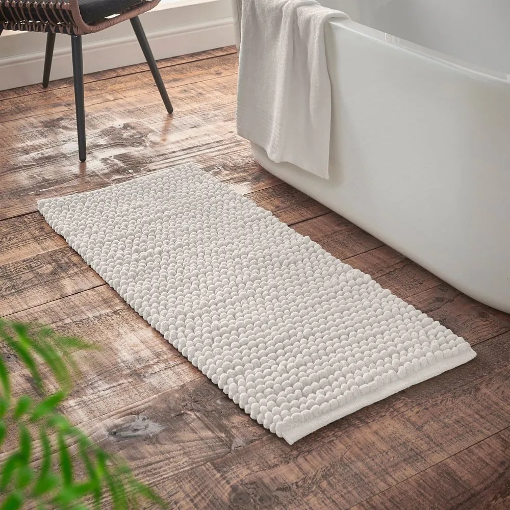 Covoraș de baie alb 50x120 cm Aspen Bobble – Bianca