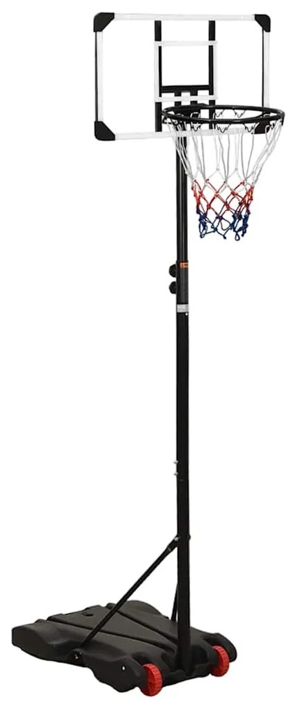 vidaXL Suport coș de baschet, transparent, 216-250 cm, policarbonat