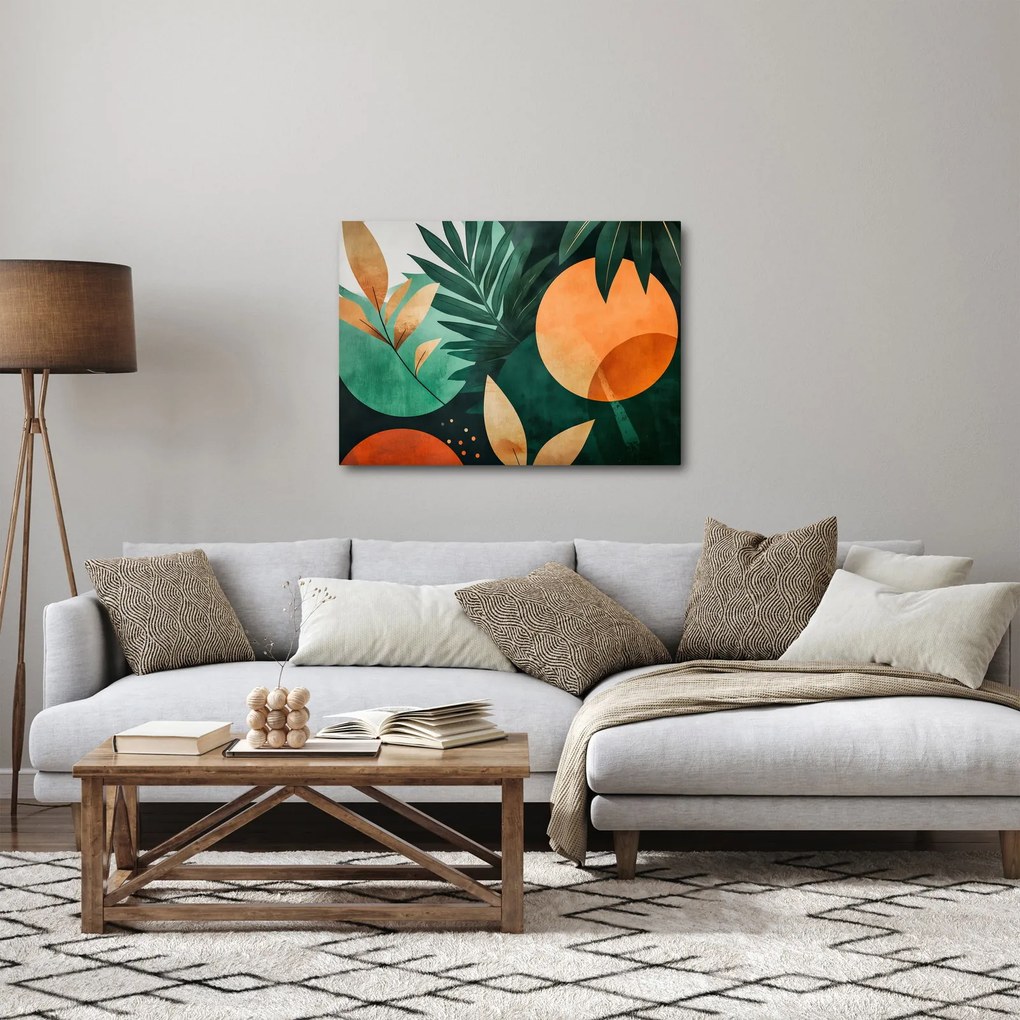 Tablou - Motive naturale geometrice (70x50 cm)