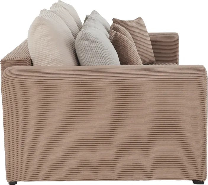 Canapea foarte spaţioasă, maro deschis, bej, crem, GILEN BIG SOFA