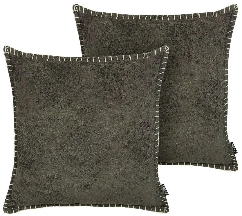 Set 2 buc. pernă 45x45 cm MILDURA (gri). 1022612