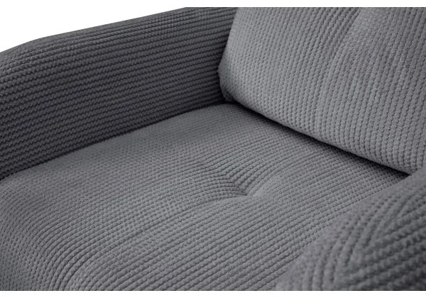 Fotoliu tapițat CLOUDY, gri