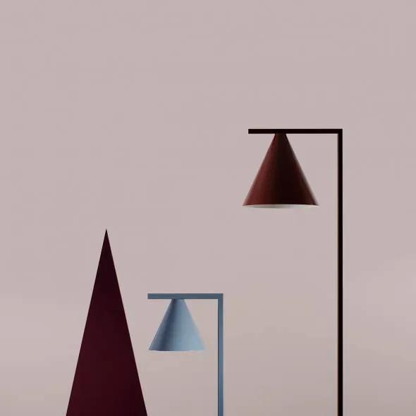 Lampadar modern albastru minimalist din metal Form