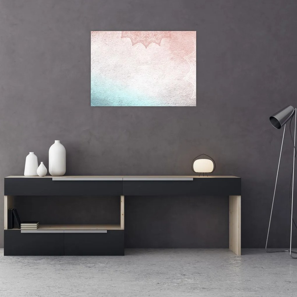 Tablou - Mandala pe zid 2 (70x50 cm)