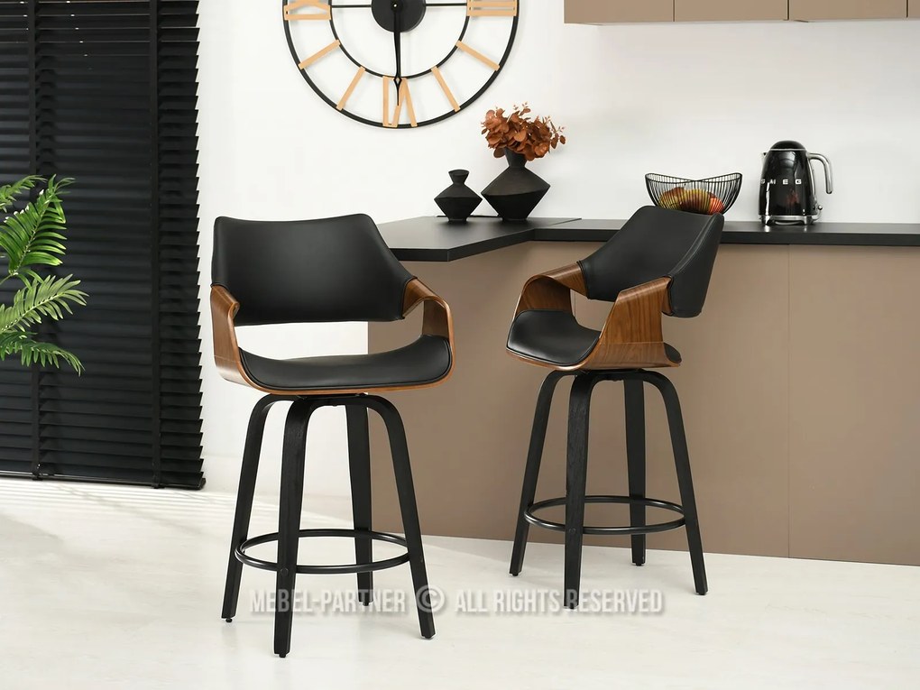 Scaun Rolf H (nuc închis + negru). 1110736