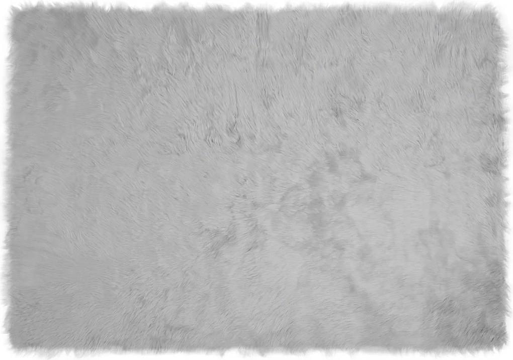 vidaXL Covor din Lână Faux Tafalla Gri 120 x 170 cm Poliester