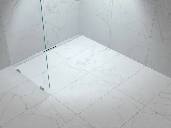 Set rigola de dus cu capac, Kessel Linearis Infinity 60, lungime 80cm, crom mat, 45100.08