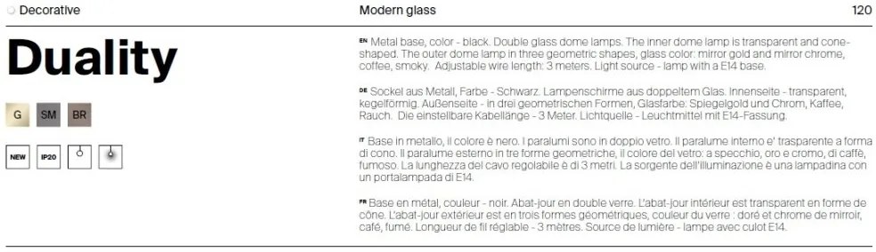 Lustra/Pendul design modern decorativ Duality