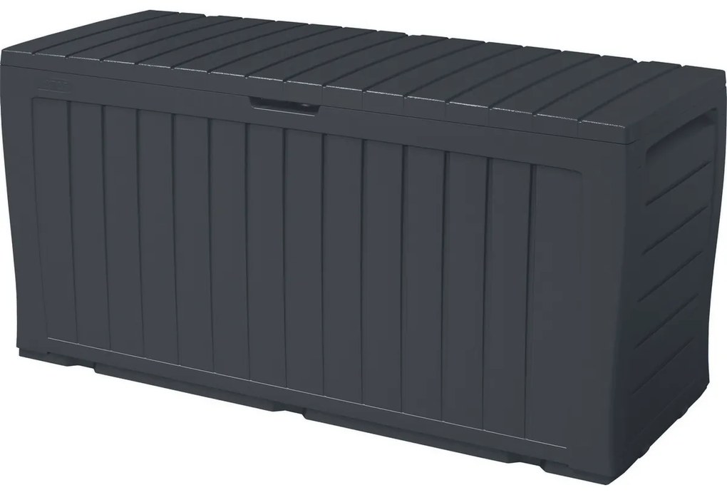 Keter Cutie de depozitare pentru grădină cu scaunMarvel plus antracit, 270 l, 116 x 57 x 45 cm