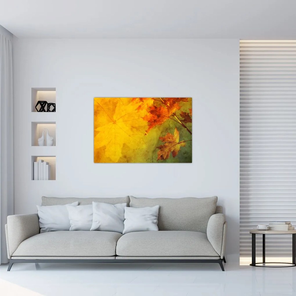 Tablou - Frunze de toamnă (90x60 cm)