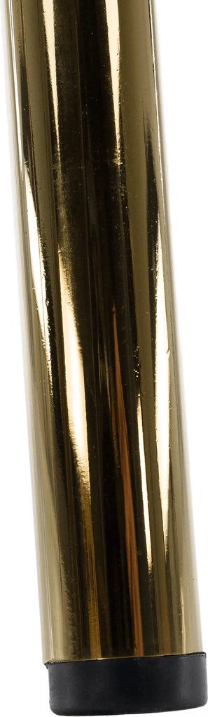 Scaun de sufragerie de design, material Velvet negru/gold crom auriu, DASMIN TIP 1