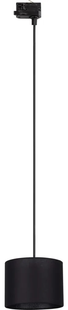 Lustră pe cablu pentru sistem de șină trifazic TRACER 1xE27/15W/230V d. 20 cm negru