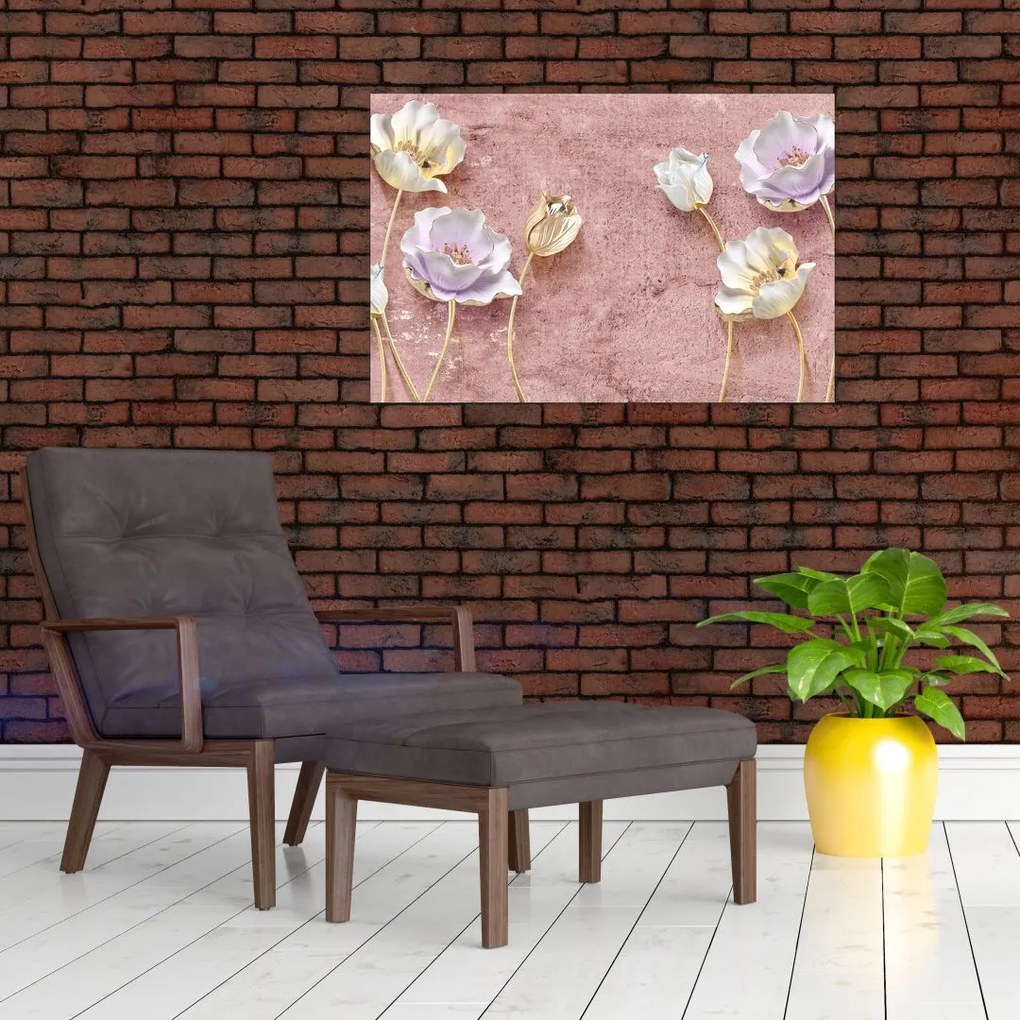 Tablou cu flori (90x60 cm)