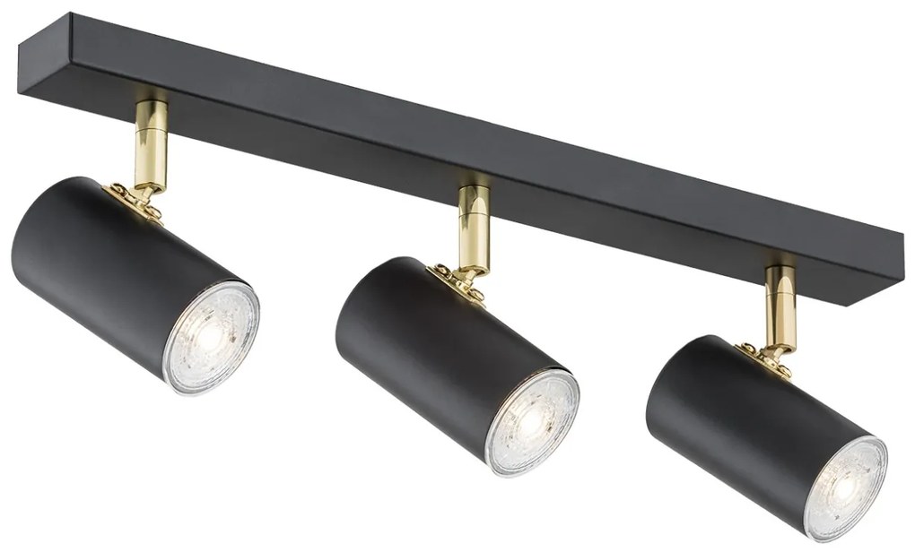 Plafoniera cu 3 spoturi design minimalist LAGOS negru
