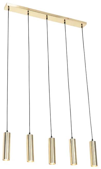 Lampă modernă suspendată din alamă cu 5 lumini - Jeana