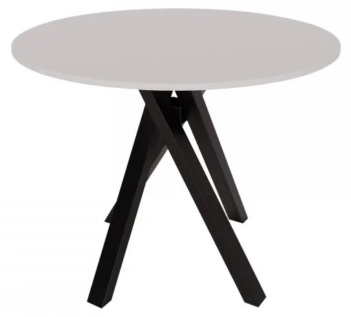 Masă sufragerie 92 cm Geratus 92 (Alb + Negru) (pentru 2-4 persoane). 1103529