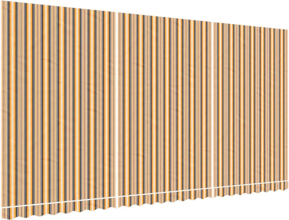 vidaXL Pânză de rezervă copertină, dungi multicolore, 6x3 m