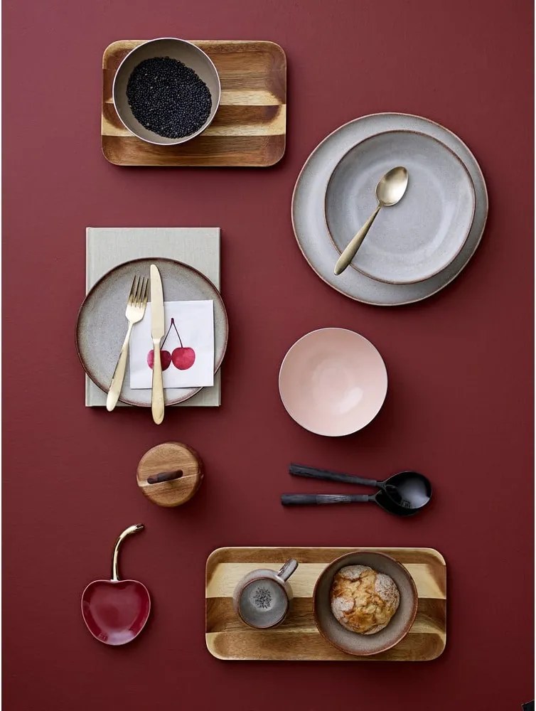 Bol din ceramică Bloomingville Cherry, roșu-auriu