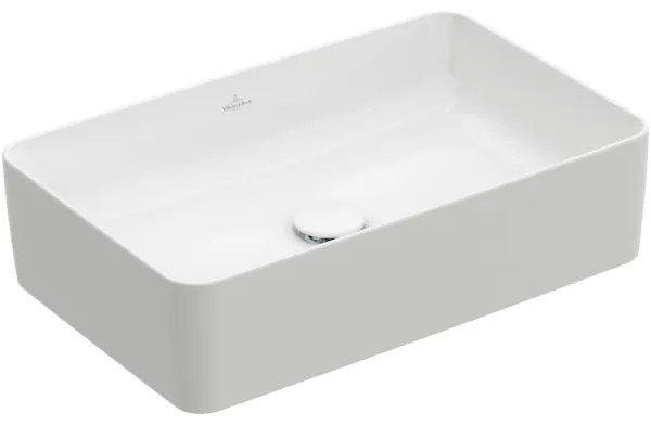 Lavoar pe blat, Villeroy&amp;Boch Collaro, material TitanCeram, 56x36cm, Alb Alpin, 4A205601