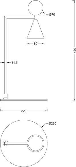 MAXLIGHT T0069 - lampă de birou LED BINGO LED/12W/230V CRI 92 negru/verde