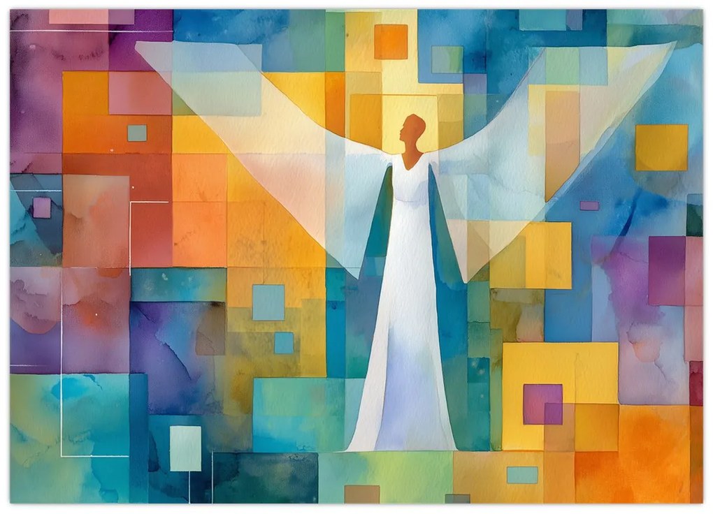 Tablou - Înger geometric (70x50 cm)