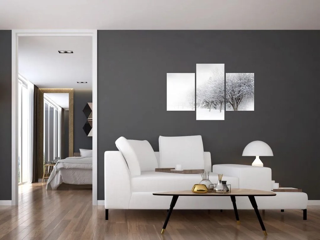 Tablou - Aleea de iarnă (90x60 cm)