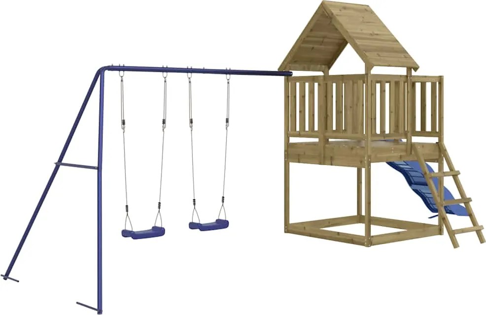 vidaXL Set de joacă pentru exterior, lemn de pin impregnat