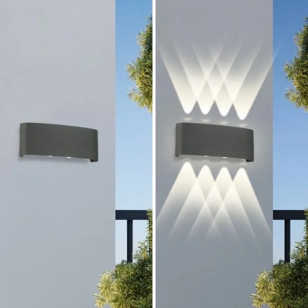 Brilagi - Aplică LED de exterior FLAREBOX LED/8W/230V antracit IP65