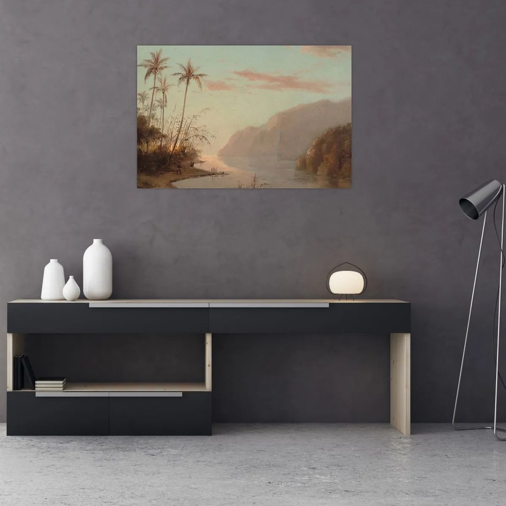 Tablou - Camille Pissarro, A creek in st. Thomas (Virgin Islands), reproducere (90x60 cm)