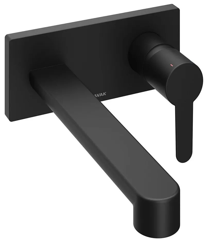 Ravak X070184 - Baterie încastrată pentru lavoar PURI, neagră