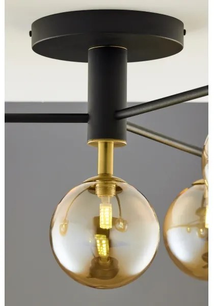 Lustră aplicată Jupiter 2031 FIGARO 4xG9/10W/230V negru/auriu/bej