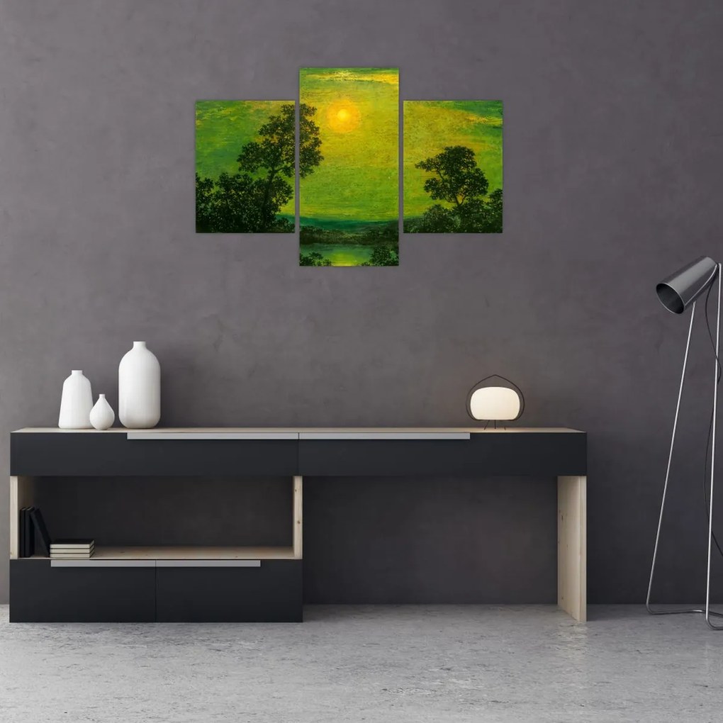 Tablou - Imitator of Ralph Albert Blakelock, Moonlight, reproducere (90x60 cm)