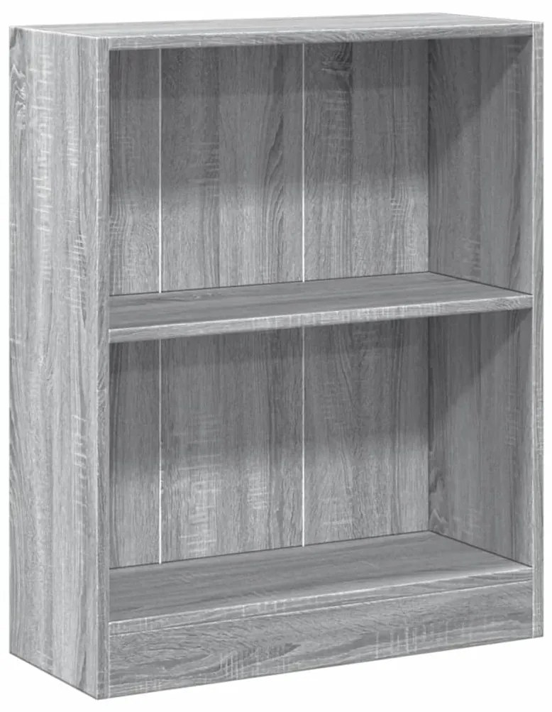815085 vidaXL Bibliotecă, gri sonoma, 60x24x76 cm, lemn prelucrat