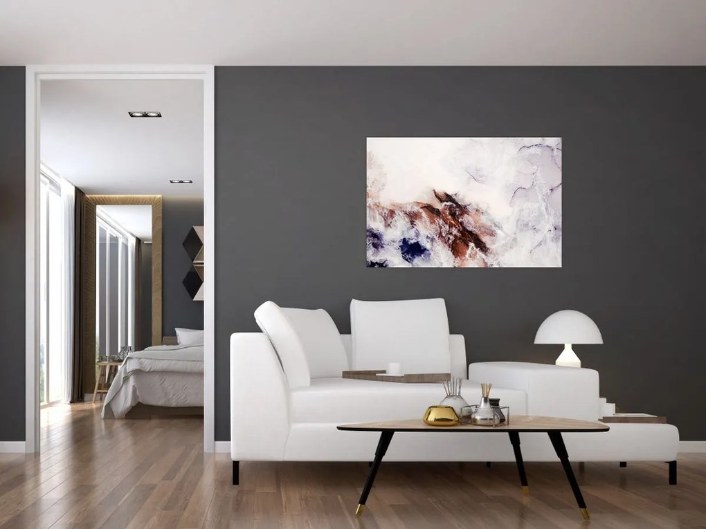 Tablou - Marmură violet N⁰1 (90x60 cm)