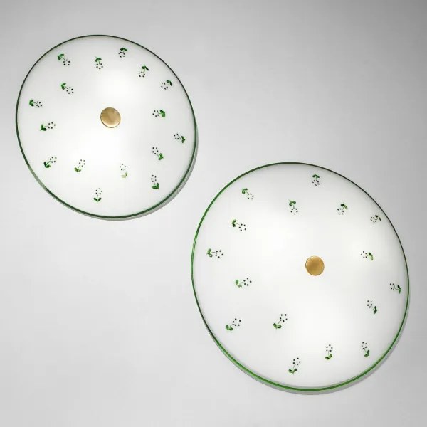 Plafonieră Kolarz 731.U12.4.21 NONNA 2xE14/60W/230V verde