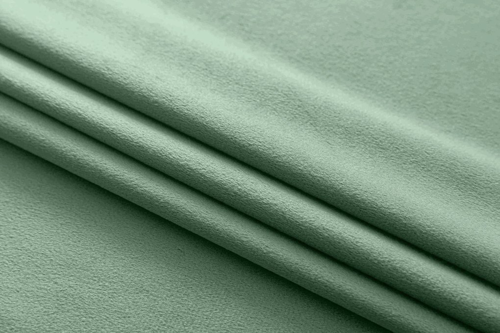 Perdele opace VELVET mentol 140x250 cm (2 buc), inele metalice