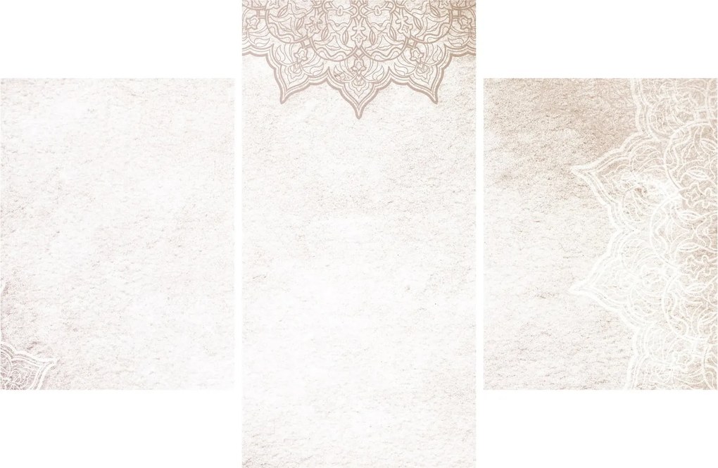 Tablou - Mandala pe zid (90x60 cm)
