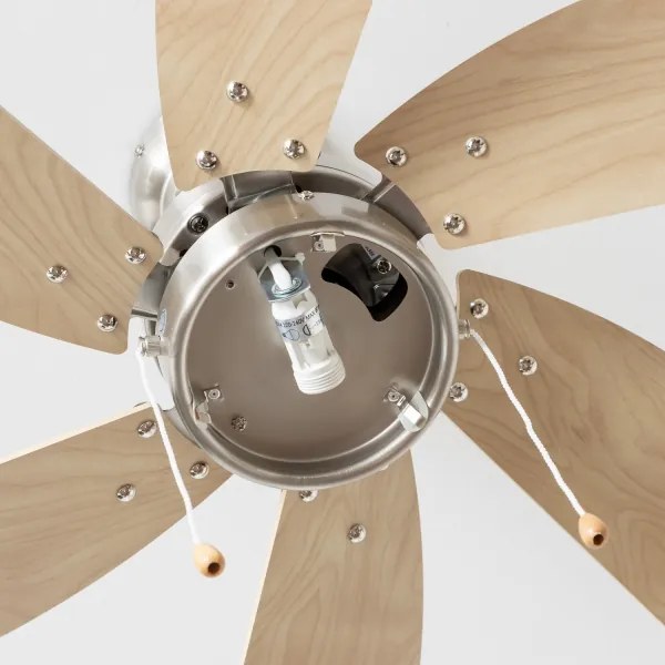 Ventilator de tavan ZEVENTI FAMARA 1xE14/60W/230V bej